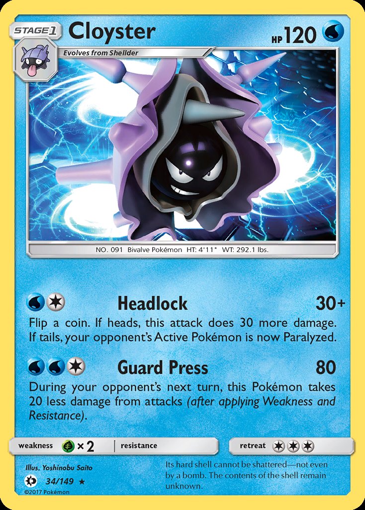 Cloyster - Sun & Moon (Rare) [SUM-34] Immagine principale del prodotto