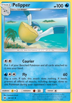 Pelipper - Sun & Moon (Uncommon) [SUM-38] Hover Image