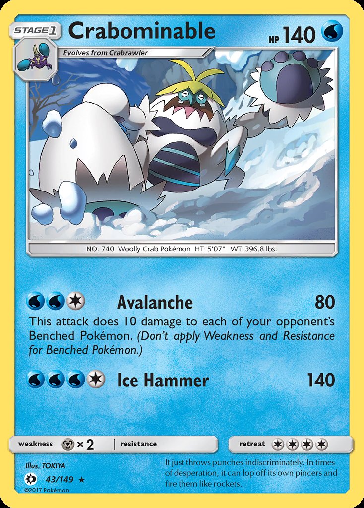 Crabominable - Sun & Moon (Rare) [SUM-43] Image principale du produit