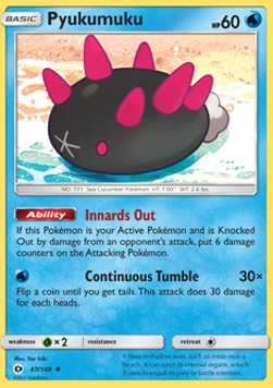 Pyukumuku - Sun & Moon (Uncommon) [SUM-47] Hover Image