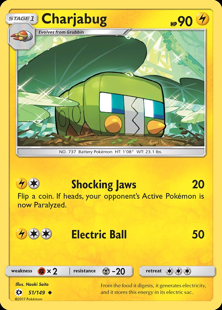 Charjabug - Sun & Moon (Uncommon) [SUM-51] Immagine principale del prodotto