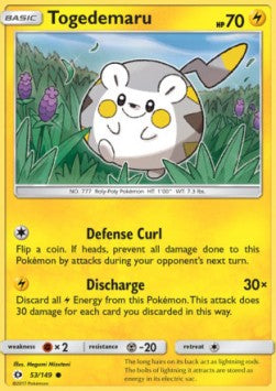 Togedemaru - Sun & Moon (Common) [SUM-53] Immagine principale del prodotto