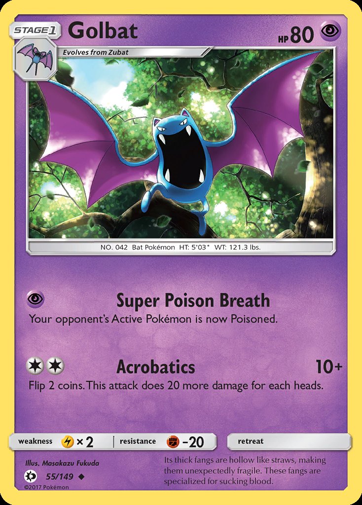 Golbat - Sun & Moon (Uncommon) [SUM-55] Immagine principale del prodotto