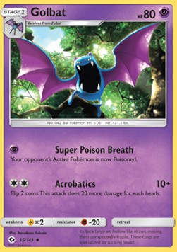 Golbat - Sun & Moon (Uncommon) [SUM-55] Hover Image
