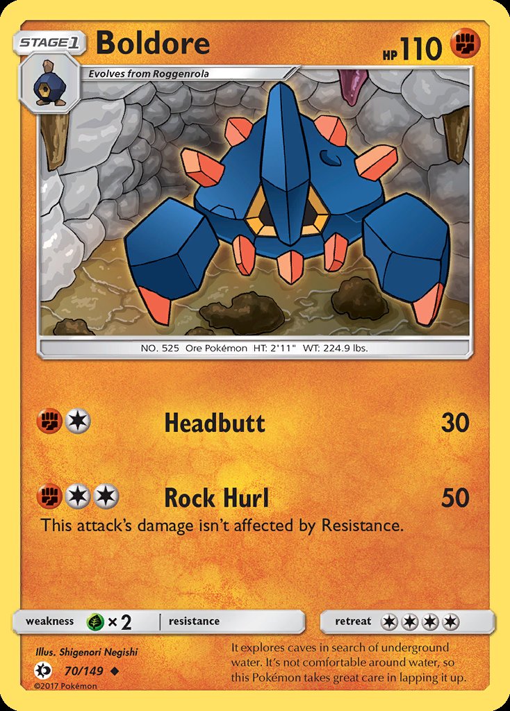 Boldore - Sun & Moon (Uncommon) [SUM-70] Hoofdafbeelding