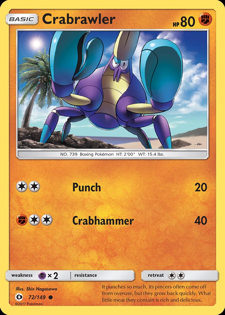 Crabrawler - Sun & Moon (Common) [SUM-72] Immagine principale del prodotto