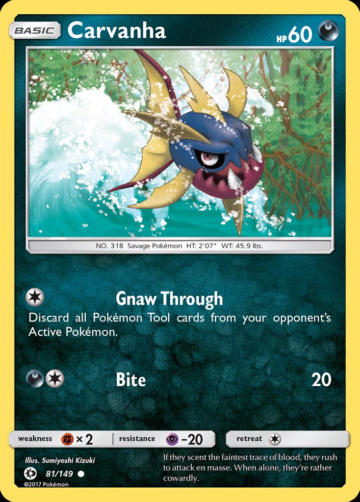 Carvanha - Sun & Moon (Common) [SUM-81] Immagine principale del prodotto