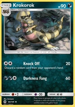 Krokorok - Sun & Moon (Uncommon) [SUM-84] Immagine principale del prodotto