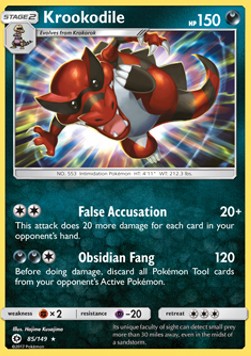 Krookodile - Sun & Moon (Holo Rare) [SUM-85] Hover Image