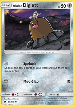 Alolan Diglett - Sun & Moon (Common) [SUM-86]