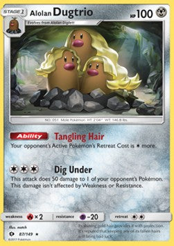 Alolan Dugtrio - Sun & Moon (Holo Rare) [SUM-87] Hover Image