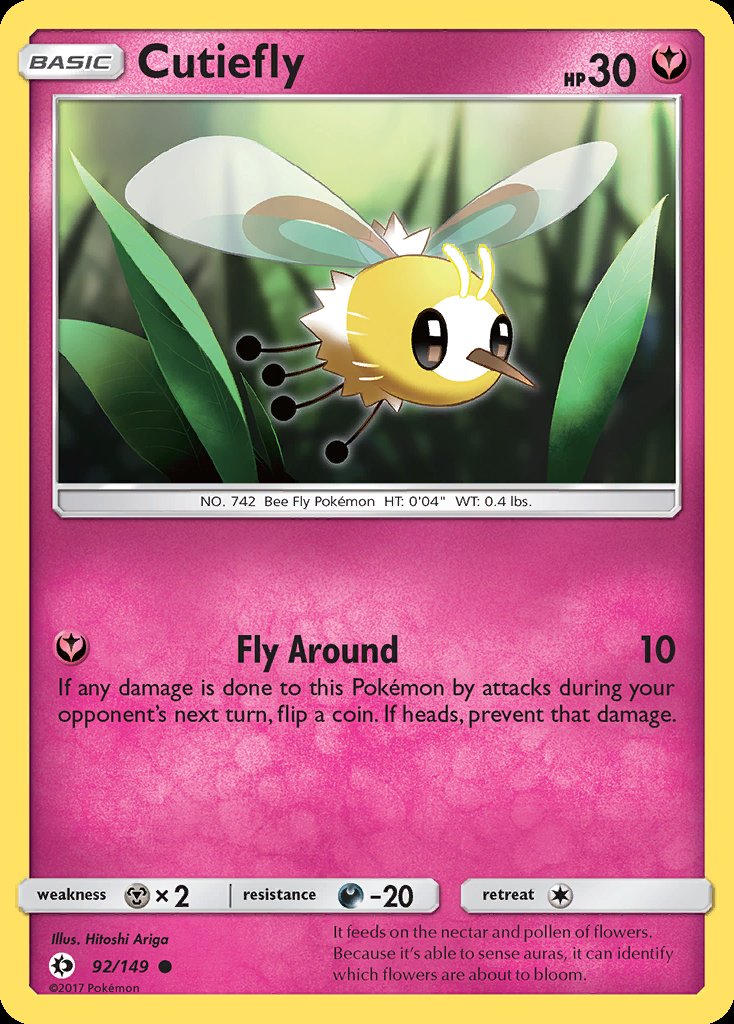 Cutiefly - Sun & Moon (Common) [SUM-92] Image principale du produit
