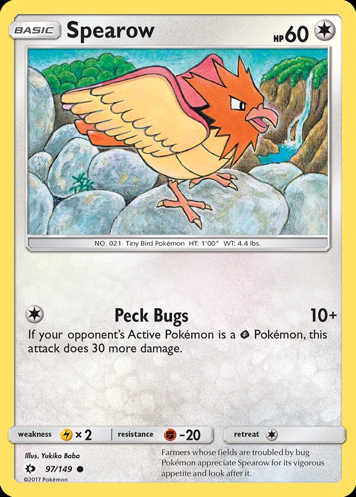 Spearow - Sun & Moon (Common) [SUM-97] Image principale du produit