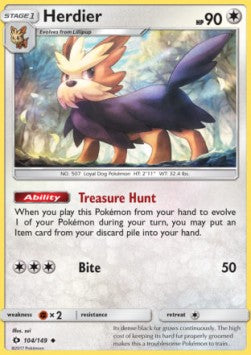 Herdier - Sun & Moon (Uncommon) [SUM-104] Main image