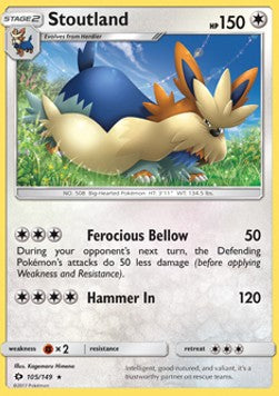Stoutland - Sun & Moon (Rare) [SUM-105] Main image