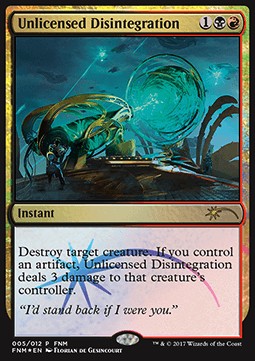 Unlicensed Disintegration - Friday Night Magic Promos (Rare) Main image
