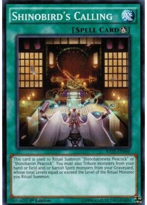 Shinobird's Calling — Raging Tempest (RATE-060) Yu-Gi-Oh! card Hauptbild