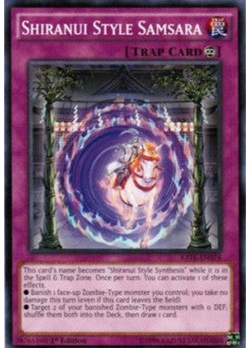 Shiranui Style Samsara — Raging Tempest (RATE-074) Yu-Gi-Oh! card Hauptbild