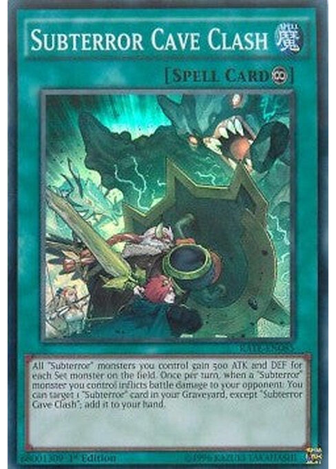 Subterror Cave Clash — Raging Tempest (RATE-085) Yu-Gi-Oh! card Hauptbild
