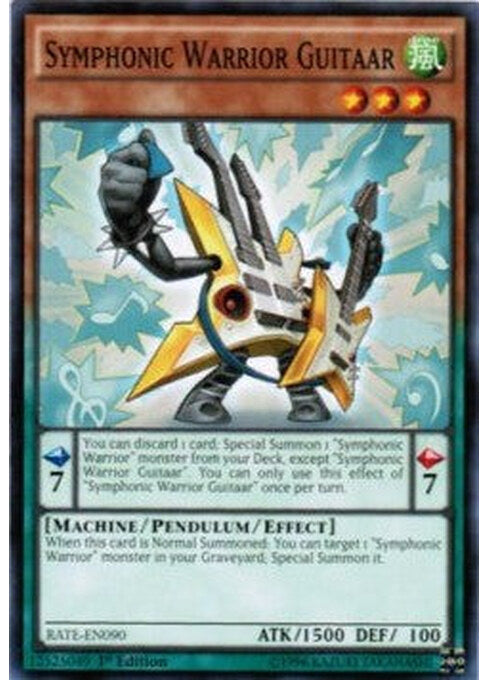Symphonic Warrior Guitaar — Raging Tempest (RATE-090) Yu-Gi-Oh! card Hauptbild