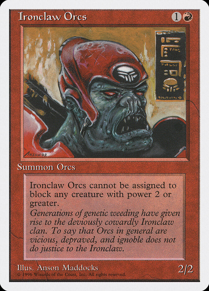 Magic-kaart Ironclaw Orcs ITP-34 uit Introductory Two-Player Set (Common) Imagen principal del producto