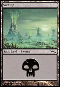 Swamp (V.2) - Mirrodin (Land) [MRD-296] Hoofdafbeelding