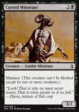 Cursed Minotaur - Amonkhet (Common) [AKH-85] Hover Image