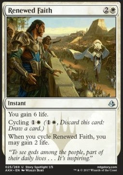 Renewed Faith - Amonkhet (Uncommon) [AKH-25] Imagen principal del producto