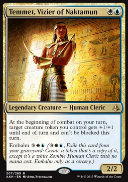 Temmet, Vizier of Naktamun - Amonkhet (Rare) [AKH-207] Main image