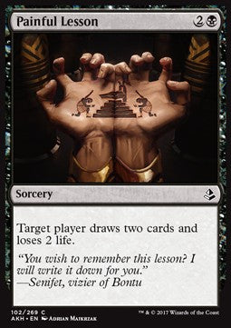 Painful Lesson - Amonkhet (Common) [AKH-102] Hover Image