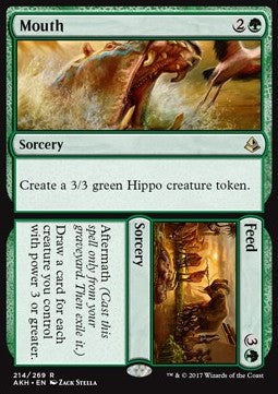 Mouth // Feed - Amonkhet (Rare) [AKH-214] Hover Image
