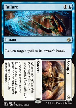 Failure // Comply - Amonkhet (Rare) [AKH-221] Hover Image