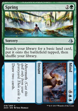 Spring // Mind - Amonkhet (Uncommon) [AKH-219] Hover Image