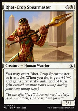 Rhet-Crop Spearmaster - Amonkhet (Common) [AKH-26] Hover Image