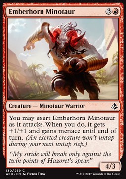 Emberhorn Minotaur - Amonkhet (Common) [AKH-130] Hover Image