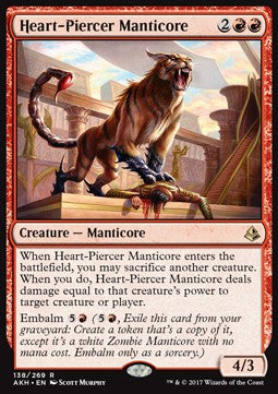 Heart-Piercer Manticore - Amonkhet (Rare) [AKH-138] Hover Image