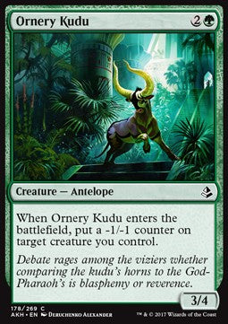 Ornery Kudu - Amonkhet (Common) [AKH-178] Hover Image