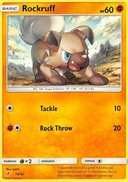Rockruff - SM Trainer Kit: Lycanroc & Alolan Raichu (Fixed) [TK10-L14] Hoofdafbeelding