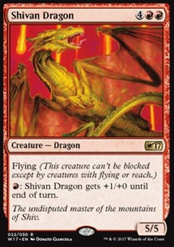 Shivan Dragon - Welcome Deck 2017 (Rare) [W17-22] Hauptbild