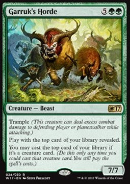 Garruk's Horde - Welcome Deck 2017 (Rare) [W17-24] Hauptbild