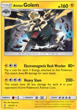 Alolan Golem - Guardians Rising (Holo Rare) [GRI-42] Hover Image