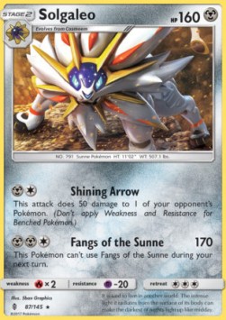 Solgaleo - Guardians Rising (Rare) [GRI-87] Imagen principal del producto