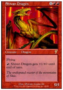 Shivan Dragon - Seventh Edition (Rare) [7ED-218] Image principale du produit