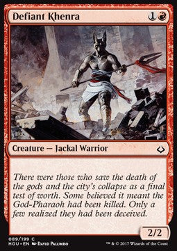 Defiant Khenra - Hour of Devastation (Common) [HOU-89] Hauptbild