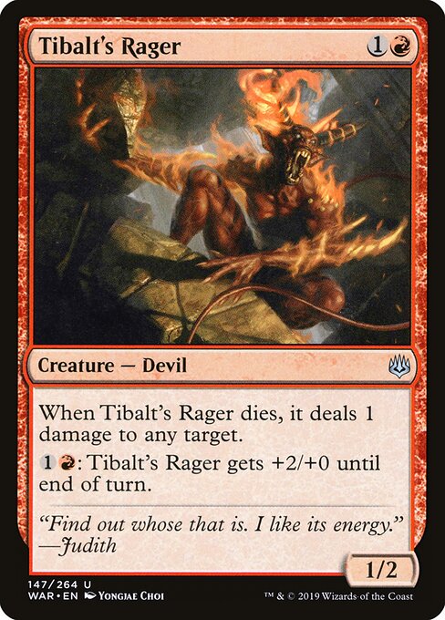Tibalt's Rager – War of the Spark (WAR-147) Magic: The Gathering card | LC-REM-20260804-15150649213260-2985520d-dfce-414e-a4ac-61695be67406