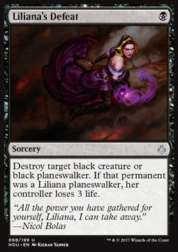 Liliana's Defeat - Hour of Devastation (Uncommon) [HOU-68] Hoofdafbeelding