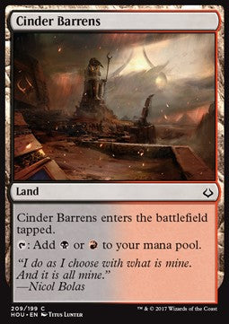 Cinder Barrens - Hour of Devastation (Common) [HOU-209] Hauptbild