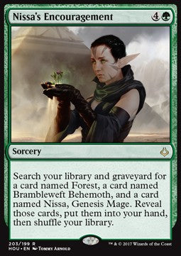 Nissa's Encouragement - Hour of Devastation (Rare) [HOU-203] Hauptbild