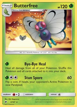 Butterfree - Burning Shadows (Rare) [BUS-3] Hover Image