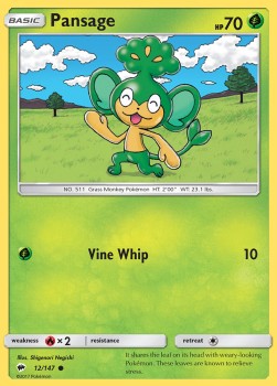 Pansage - Burning Shadows (Common) [BUS-12] Imagen principal del producto